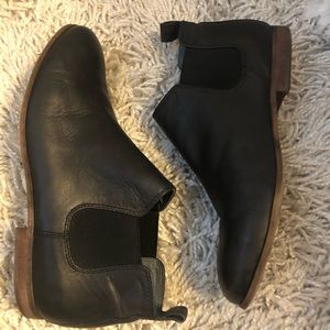 FRANCO SARTO  Chelsea Black Leather Boots